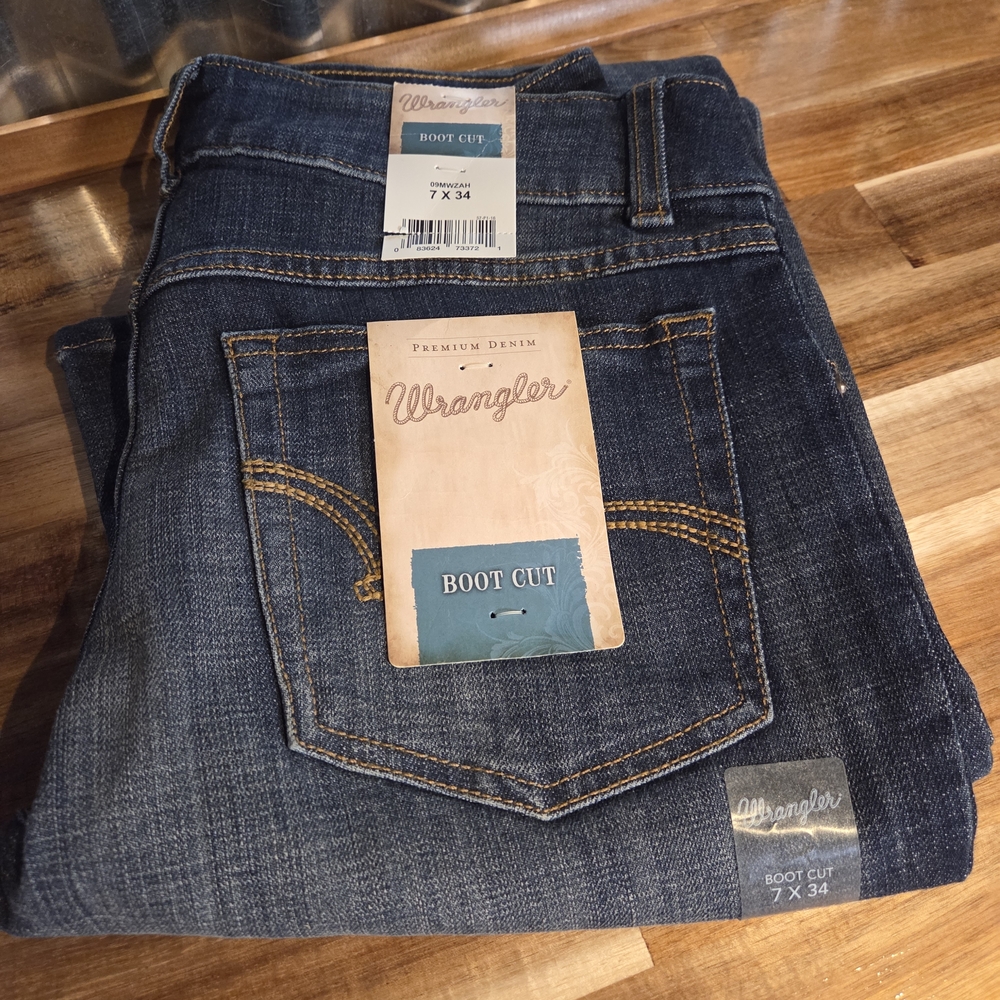 Wrangler Womens Bootcut Jeans - Dark Blue